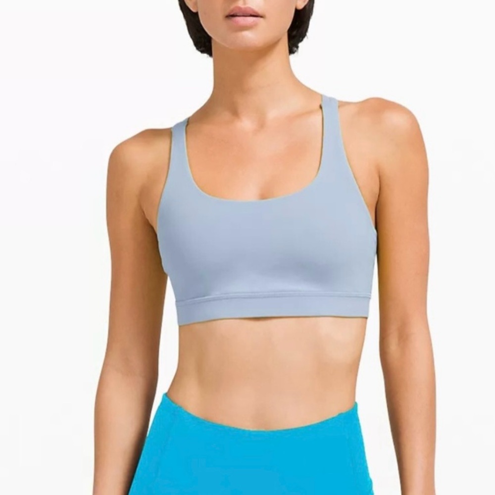 Lululemon Energy Bra Blue Linen Size 10 - Picture 9 of 9